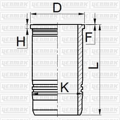 Volvo D9B 300/340/380 EURO 4-5 Gömlek Q120.0MM STD YENMAK