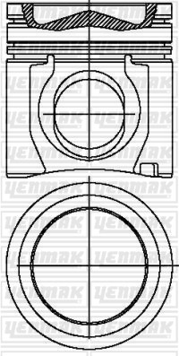 Volvo D12C D12D Piston Segman Q131.0MM STD YENMAK