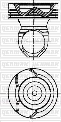 Volvo F 10/320 TD 102 Piston Segman Q120.64MM STD YENMAK