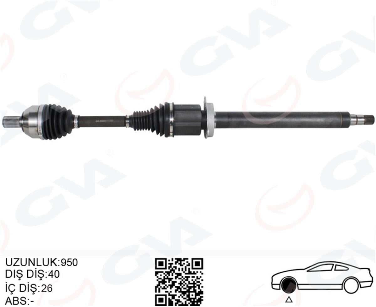 Volvo S60 2 (15>) V60 1 (15>) V70 3 (15>) Ön Aks Komple Sağ 31367193-36010165