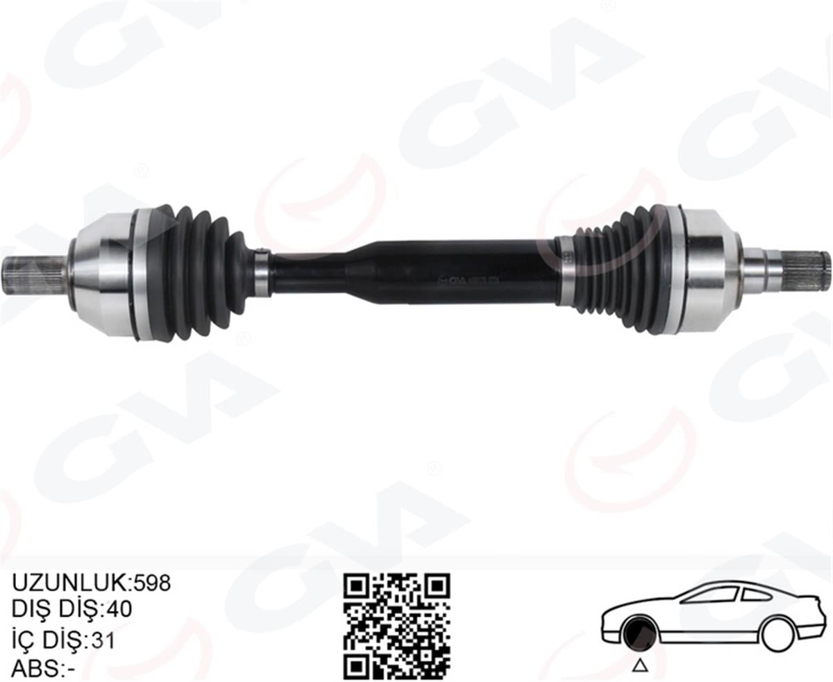 Volvo Xc60 1 (10>15) D3-D4-T5-T6 Aks Komple Ön Sol Otomatik 36010058-31325110
