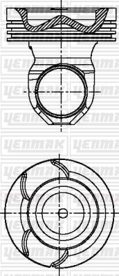 Volvo F 10/320 TD 102 Piston Segman Q120.64MM STD YENMAK