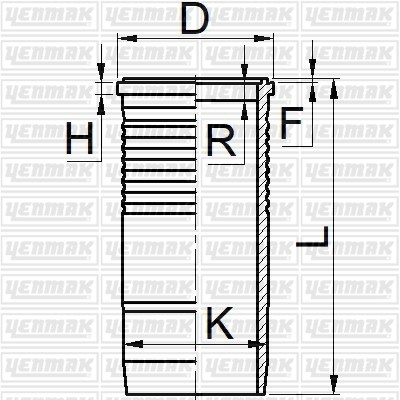 Volvo TD 100 BG/F 101 G/F Gömlek Q120.65MM STD YENMAK