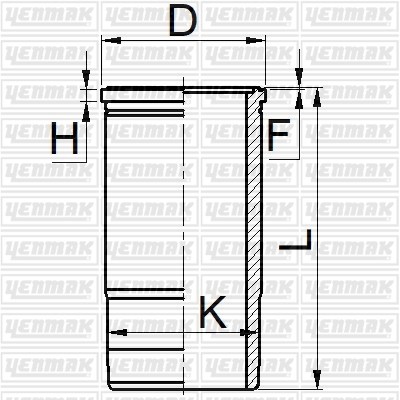 Volvo D 16 A/B Gömlek Q144.0MM STD YENMAK