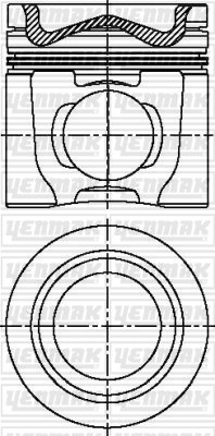 Volvo DH12 E-FH13 360/400/440-FM13 360/400/440 Piston Segman Q131.0MM STD YENMAK