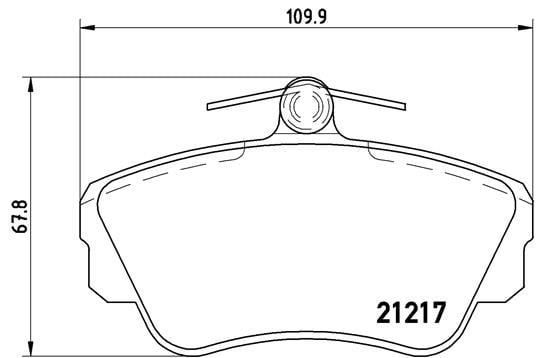 Volvo 440 Ön Fren Balatası BREMBO