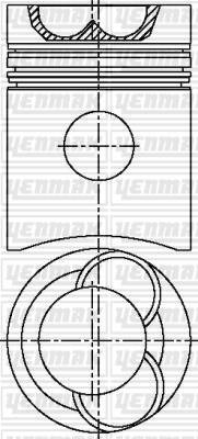 Volvo Piston Segman Q130.18mm STD YENMAK