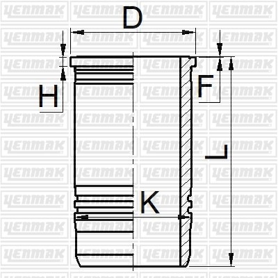 Volvo D9A Gömlek Q120.0MM STD EURO 3 YENMAK