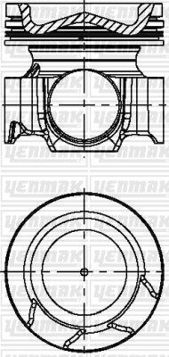 Volvo Renault Truck D11 430 Euro4/5 Piston Segman Q123.01MM STD YENMAK
