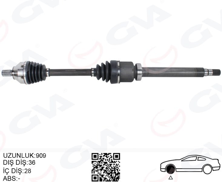 Volvo V40 II 2.0 C30 2.0 C70 II 2.0 D V50 2.0 Otomatik Şanzıman Ön Aks... GVA