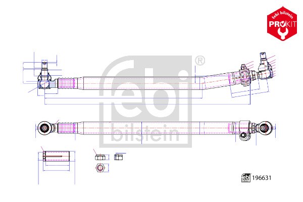 Volvo Trucks FL6 Direksiyon Rotu FEBI