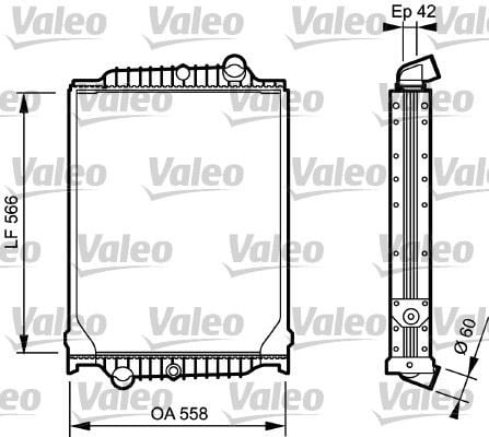 Volvo FL6L Radyatör VALEO