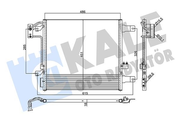Jeep Wrangler Kondenser KALE-RADYATOR