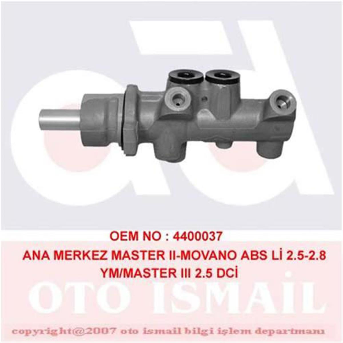 X Ana Merkez Master 2- 1.9 Dtı-2.0 D 00 -Movano 1.9 Dtı 2.5 D- 2.Dtı 98-01 25.4M