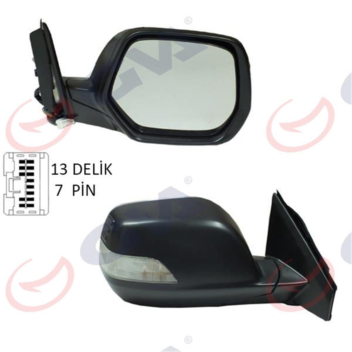 X Dış Dikiz Aynası Elektrikli Sağ Honda Crv 07 Sinyalli Konveks Vm-6278Ehr