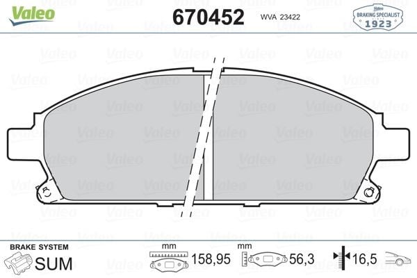 Nissan X-Trail Pathfinder Ön Fren Balatası VALEO