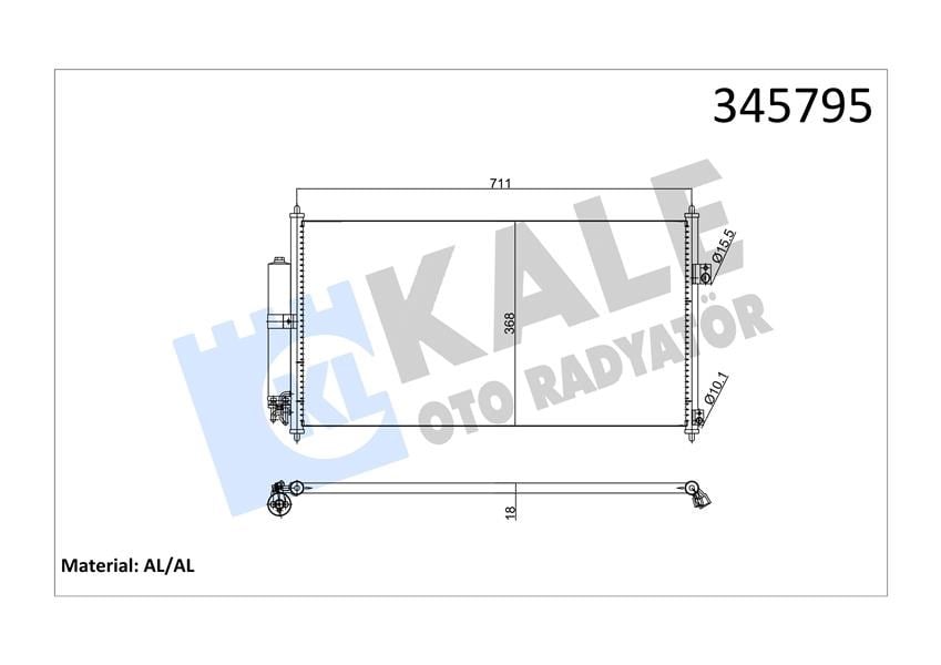 Nissan X-Trail Klima Kondenseri Dizel Benzin KALE-RADYATOR