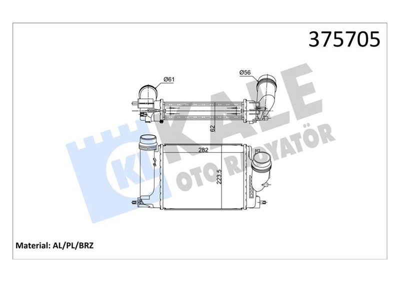 Nissan X-Trail Intercooler 1.6DCI KALE-RADYATOR