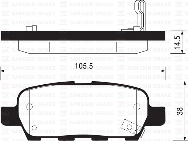 Nissan X-Trail Arka Fren Balatası SANGSIN