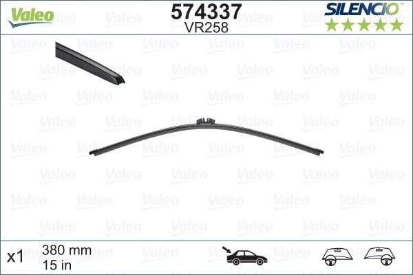 BMW X5 Volvo XC60 X90 Arka Silecek Süpürgesi 380 mm VALEO