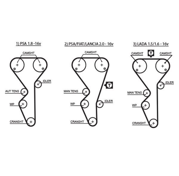 Citroen Xantia Xsara ZX Peugeot 306 406 605 806 Lancia Triger Kayışı GATES