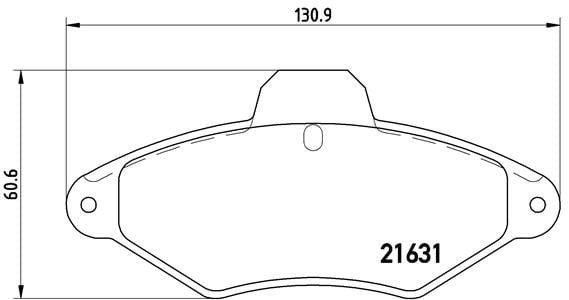 Citroen Xantia Ön Fren Balatası BREMBO