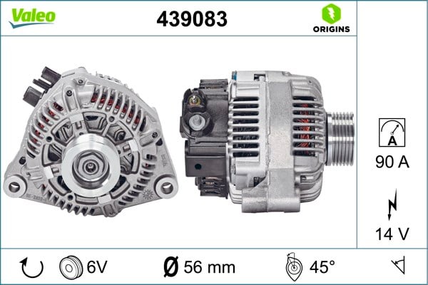 Citroen Xantia XM Xsara ZX Peugeot 306 406 605 806 Alternatör VALEO
