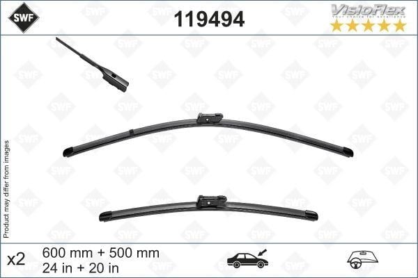 Volvo XC40 SWF Visioflex Flat Blade Muz Tipi Silecek VALEO