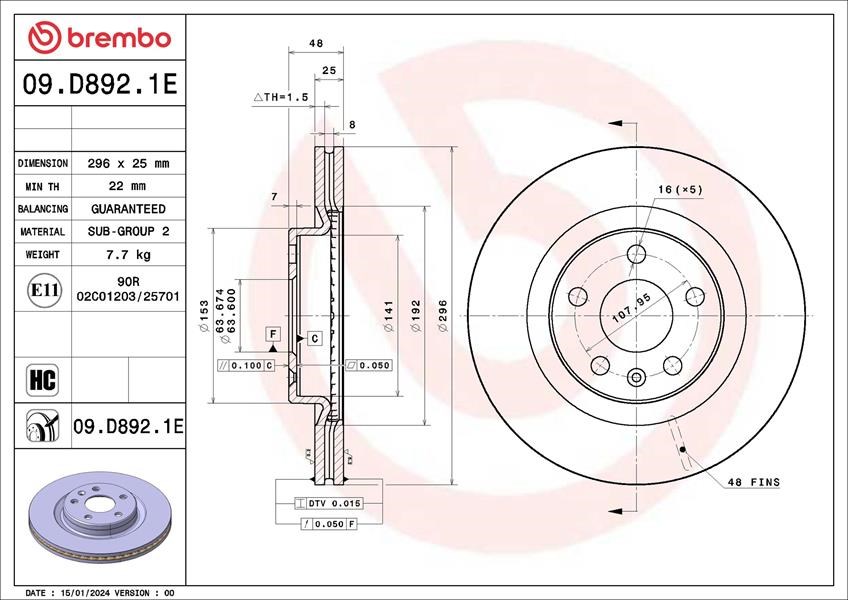 VOLVO XC40 DİSK PEDİ KİTİ BREMBO
