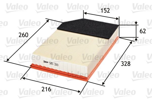 Volvo XC90 Hava Filtresi D3 D5 VALEO