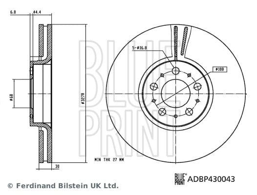 Volvo XC90 Ön Fren Diski BLUEPRINT