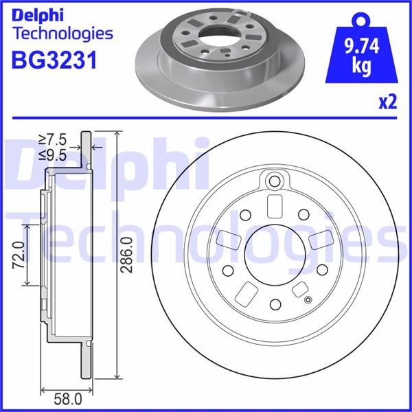 Mazda Xedos 9 Arka Fren Diski Dolu Tip DELPHI