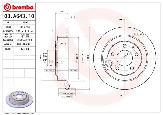Mazda Xedos 9 Arka Fren Diski Dolu Tip BREMBO