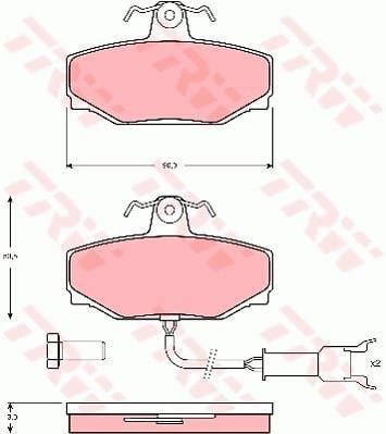 Jaguar XJ XJ220 Coupe Arka Disk Balata TRW