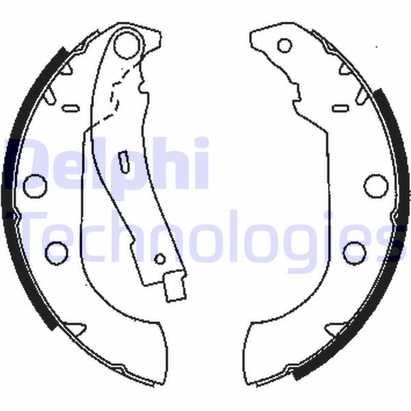 Citroen Xsara Peugeot 306 405 Arka Pabucu Balata DELPHI