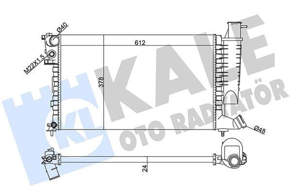 Citroen Xsara Radyatör AL/MKNK KALE-RADYATOR