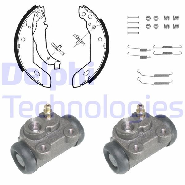 Citroen Xsara ZX Peugeot 306 Arka Fren Pabuç Kiti DELPHI