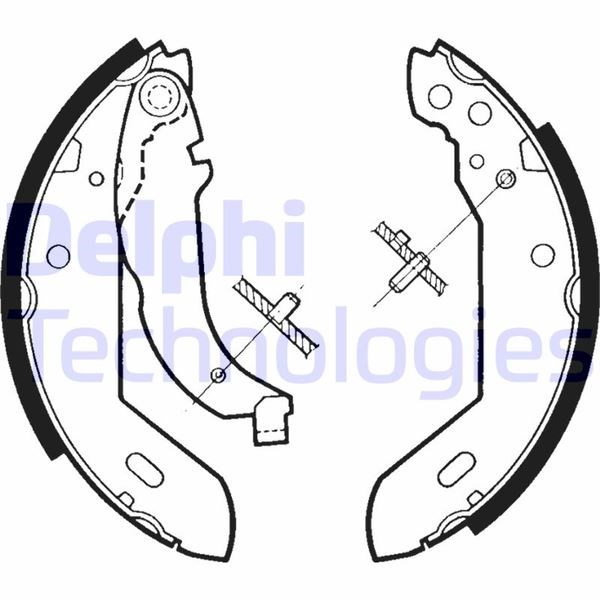 Citroen Xsara ZX Peugeot 205 306 309 Arka Pabuç Balata DELPHI