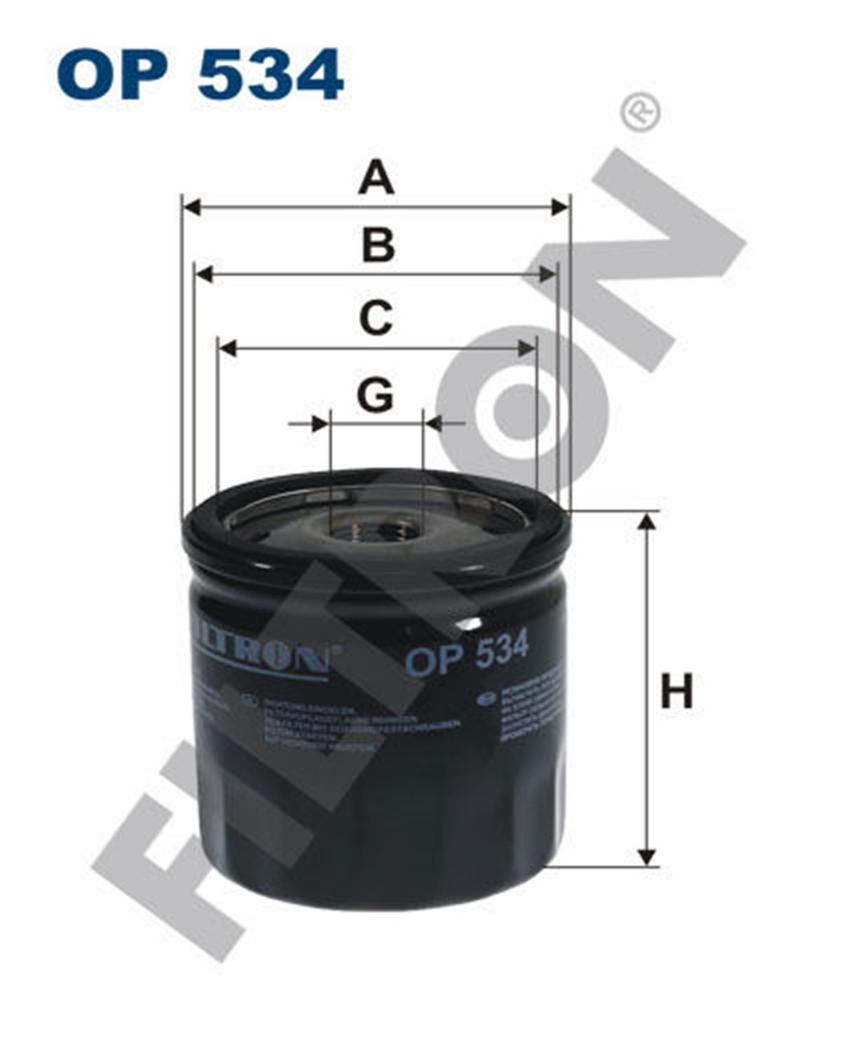Yağ Filtresi Chrysler Neon 2.0 133Hp 08/99-12/06