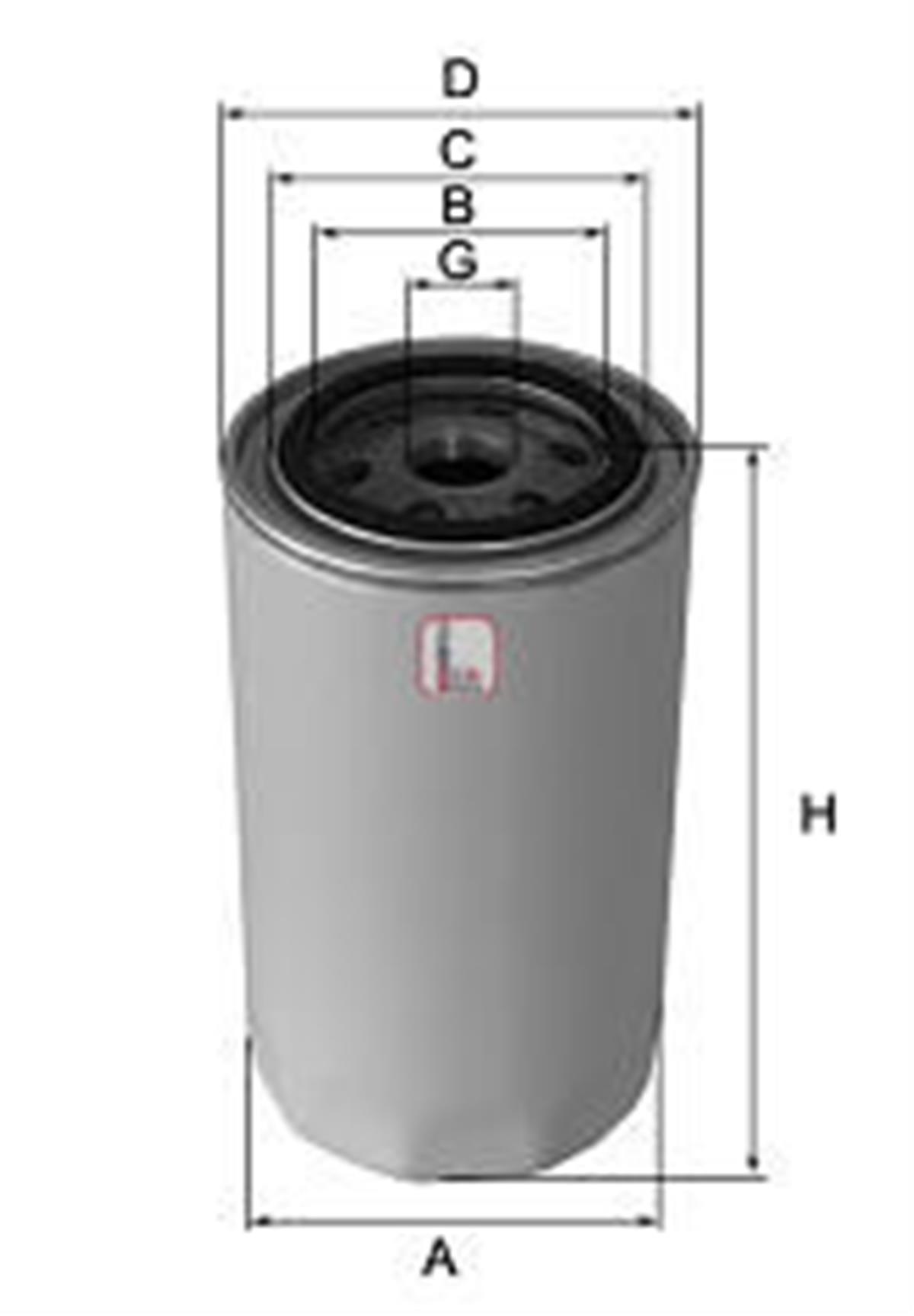 Yağ Filtresi H100 2.5 Tcı-Starex 97- 2.5 Tdcı - H1 01- 2.5 Crdı İnce Tip