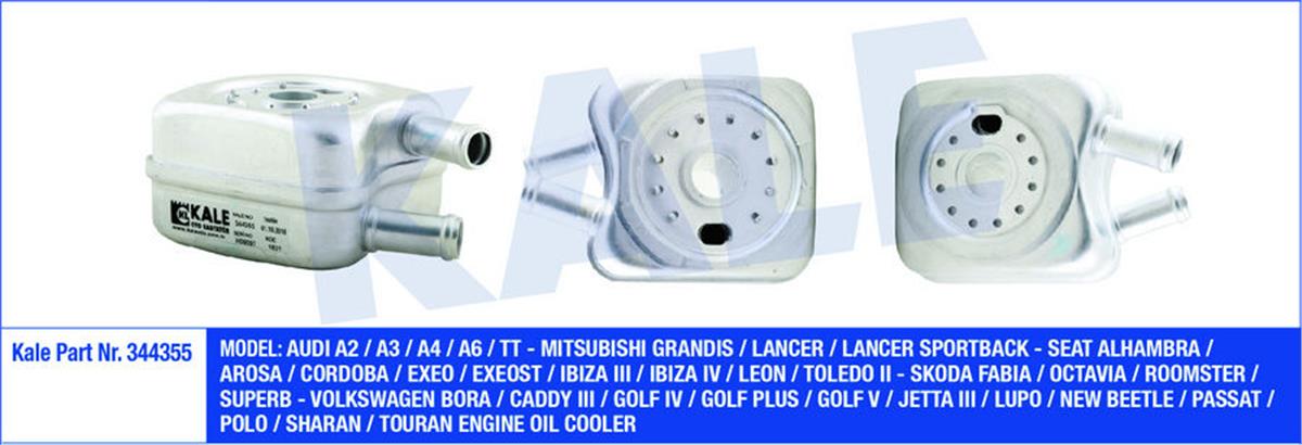 Yağ Soğutucusu Bora-Caddy-Golf4/5-Jetta-Passat-Polo-A3-Leon-Crafter-T5 1.4-1.9-2