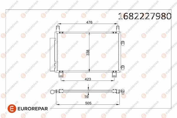 Toyota Yaris Klima Radyatörü Kondenser EUROREPAR