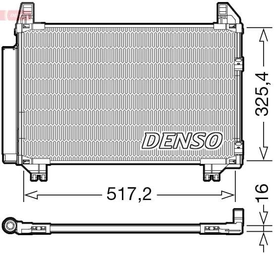 Toyota Yaris Klima Radyatörü Kondenser DENSO