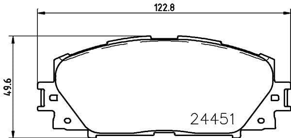 Toyota Yaris Ön Disk Fren Balatası VALEO