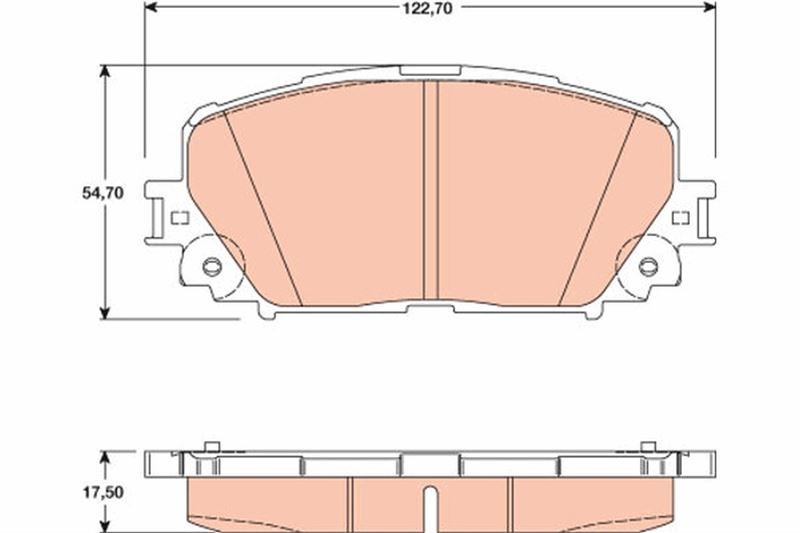 Toyota Yaris Ön Fren Balatası ABS'li TRW