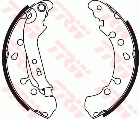 Toyota Yaris Arka Pabuç Balata 1.3 VVTİ-1.33 VVTİ-1.4D-4D TRW