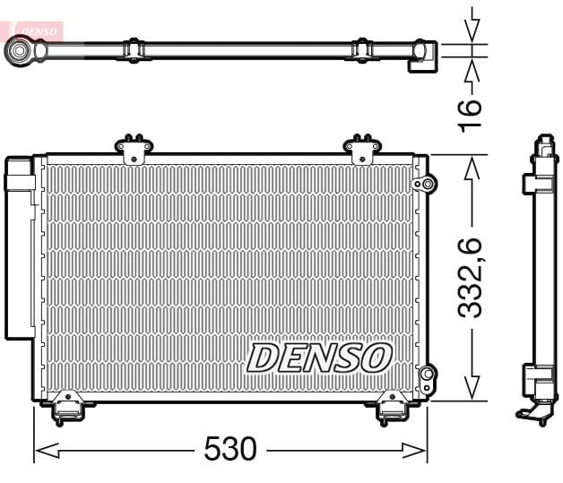 Toyota Yaris Klima Radyatörü Kondenser DENSO