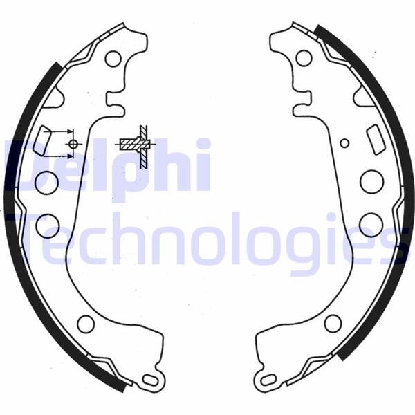 Toyota Yaris Yaris Verso Arka Fren Pabucu DELPHI