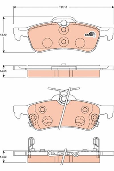 Toyota Yaris Arka Fren Balatası TRW