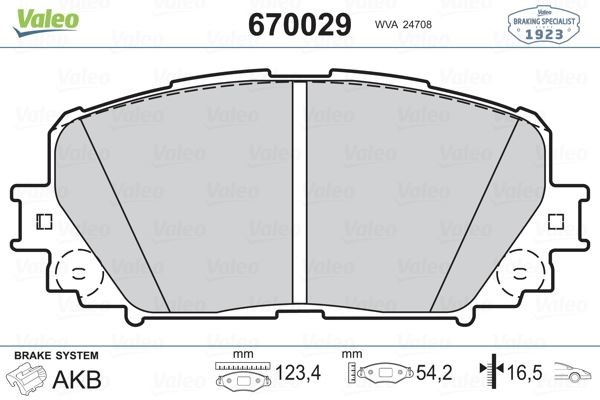 Toyota Yaris Ön Balata ABS'li VALEO